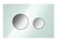 TECE 9240653 Стеклянная панель (кнопка) смыва для унитаза TECEloop, стекло мятный зеленый, клавиши хром глянцевый
