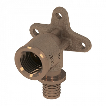 Уголок с настенным креплением TECEflex 20 x Rp 1/2", бронза